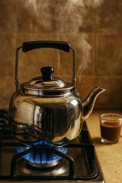 إبريق شاي ستانلس ستيل فاخر – متوفر بأحجام متعددة للاستخدام المنزلي والرحلات